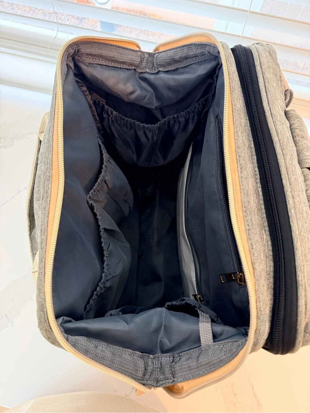 Gray deBug Diaper Backpack